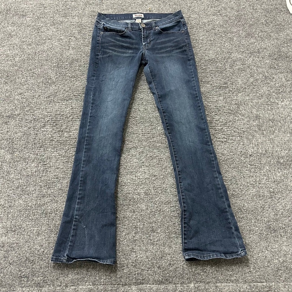 Mudd Jeans Womens Size 5S Dark Wash Blue Bootcut Rayon Blend Stretch Denim